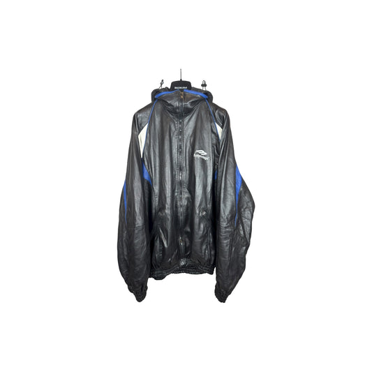 Balenciaga Leather 3B Tracksuit Jacket