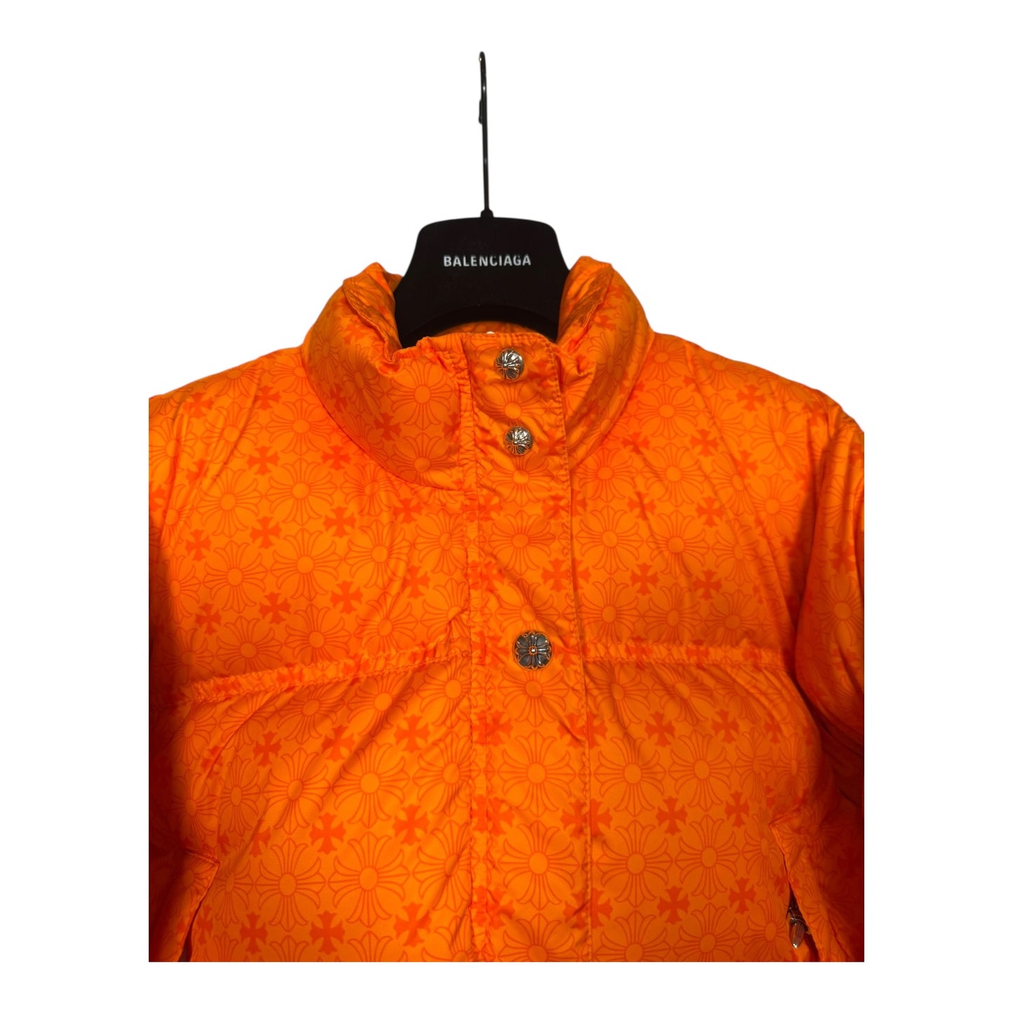 Chrome Hearts Cropped Monogram Puffer Jacket